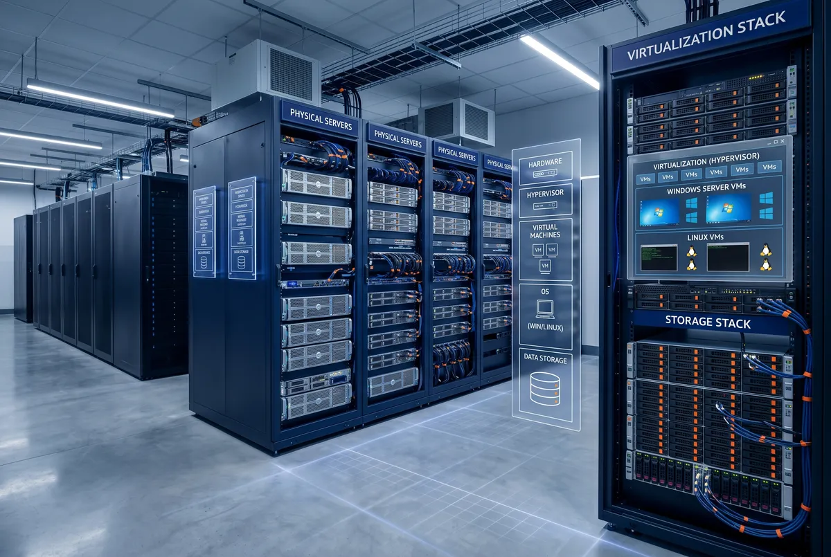 Managing physical and virtual servers, hypervisors and Active Directory